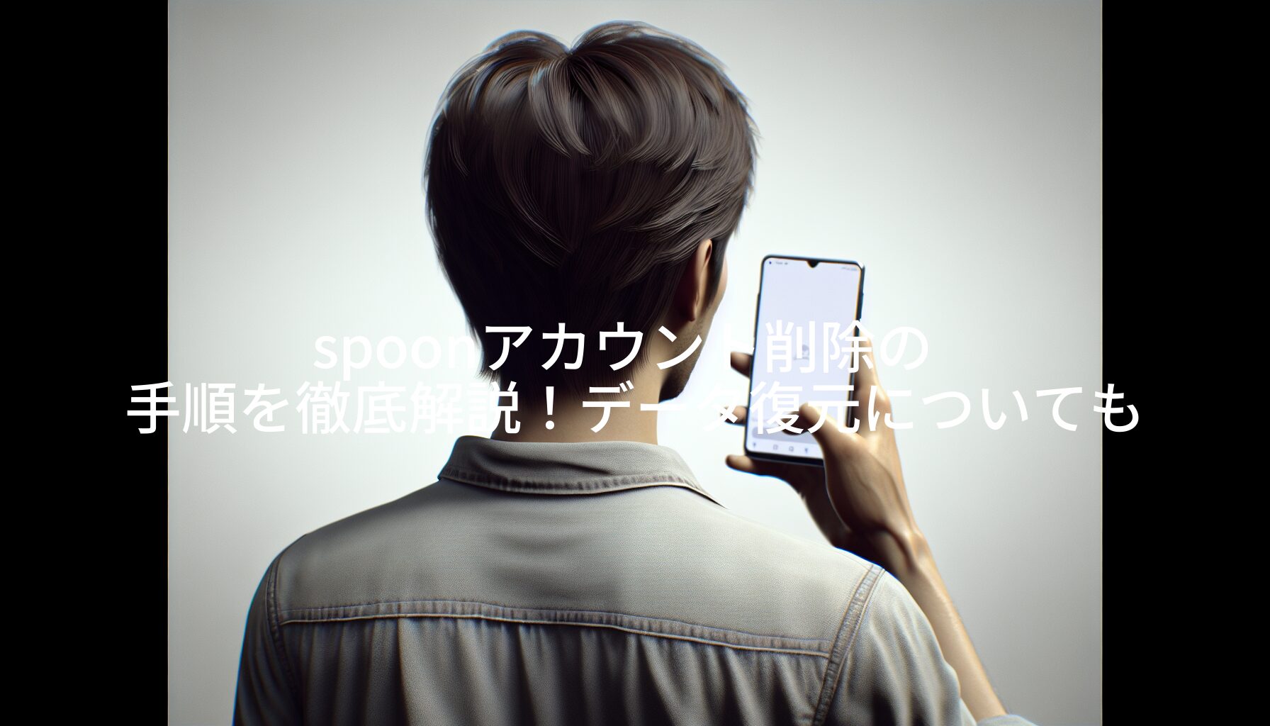 spoonアカウント削除の手順を徹底解説！データ復元についても知っておこう