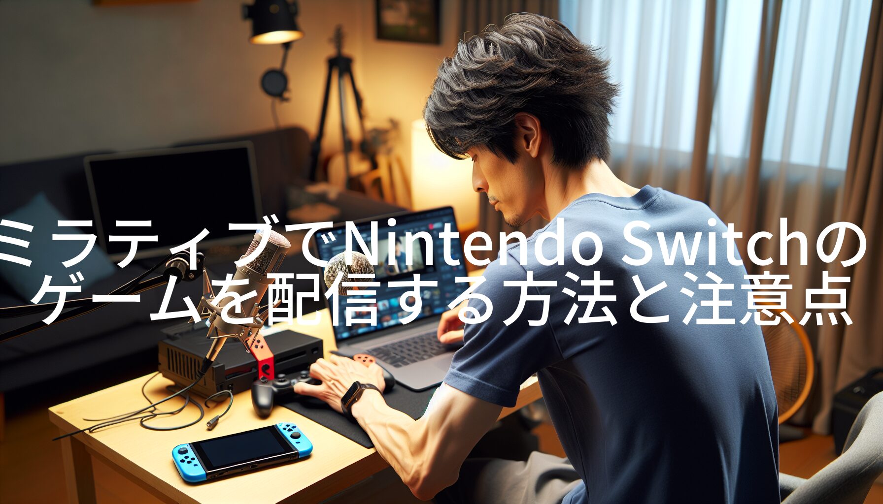 ミラティブでNintendo Switchのゲームを配信する方法と注意点